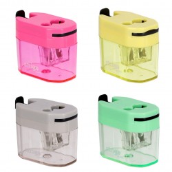 Ascutitoare Strigo, 2 dimensiuni cu recipient, 4 culori SSC407