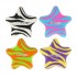 Gumă de șters Strigo bicolora, forma stea, 4 culori  SSC418