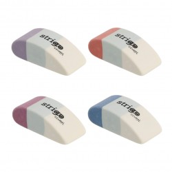 Gumă de șters Strigo, 4 culori,  SSC421