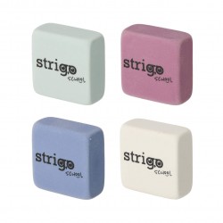 Gumă de șters Strigo, forma patrata. 4 culori, SSC422