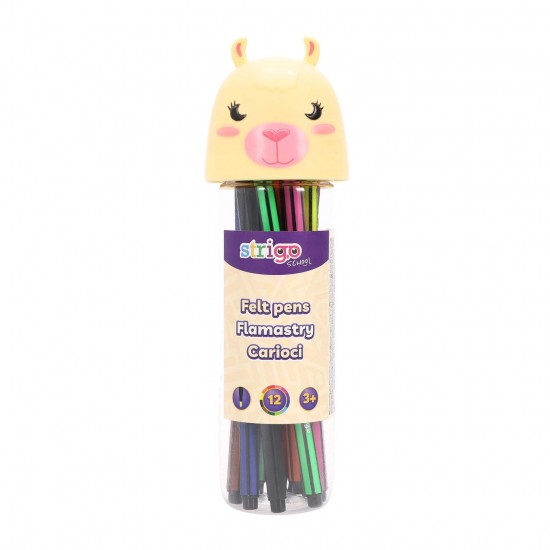 Strigo carioci lavabile 12 culori, cutie Lama, SSC478
