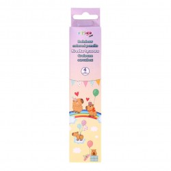 Set 4 creioane Strigo Rainbow multicolor, Seria Capybara, SSC499