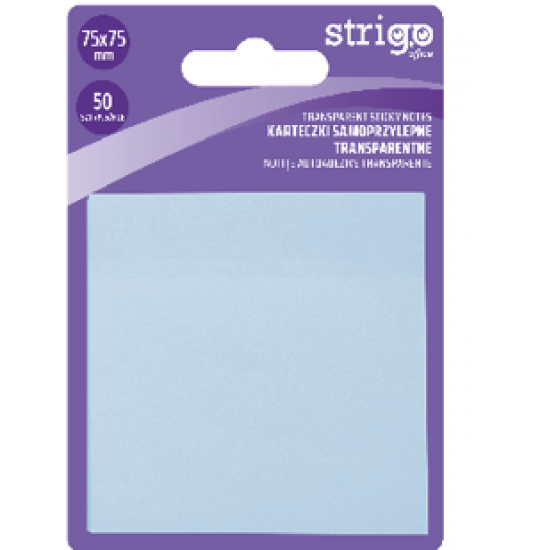 Notite Adezive Strigo75x75mm albastru pastel 50 file SSN028