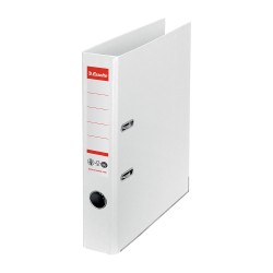 Biblioraft Esselte No.1 Power Recycled, carton reciclat si reciclabil cu amprenta CO2 neutra, A4, 50 mm, alb Biblioraft Esselte No.1 Power Recycled, carton reciclat si reciclabil cu amprenta CO2 neutra, A4, 50 mm, alb