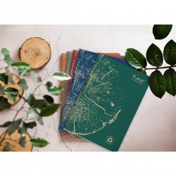 Caiet capsat A4 Forever Clairefontaine, 48 file, dictando hartie reciclata, albastru cobalt Caiet capsat A4 Forever Clairefontaine, 48 file, dictando hartie reciclata, albastru cobalt