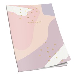 Caiet cusut A5, 48 file, 90 g, liniatura punctata, coperta pastel Caiet cusut A5, 48 file, 90 g, liniatura punctata, coperta pastel