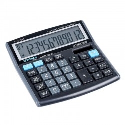Calculator de birou Donau Tech, 136 x 134 x 28 mm, 12 digiti, negru Calculator de birou Donau Tech, 136 x 134 x 28 mm, 12 digiti, negru