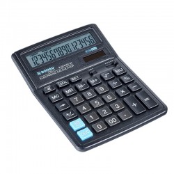 Calculator de birou Donau Tech, 190 x 143 x 40 mm, 16 digiti, negru Calculator de birou Donau Tech, 190 x 143 x 40 mm, 16 digiti, negru