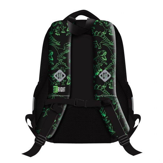 Ghiozdan BP26 ST Right Reflective T-Rex 3 compartimente, 39x27x17 cm Ghiozdan BP26 ST Right Reflective T-Rex 3 compartimente, 39x27x17 cm