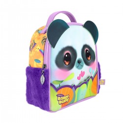 Ghiozdan Gorjuss Bangoberry 21x23x9 cm, cu set pinuri Pally Panda Ghiozdan Gorjuss Bangoberry 21x23x9 cm, cu set pinuri Pally Panda
