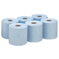 Lavete in rola Kimberly-Clark Wypall L10, alimente si igiena, 1 strat,  6 role/bax, albastre Lavete in rola Kimberly-Clark Wypall L10, alimente si igiena, 1 strat,  6 role/bax, albastre