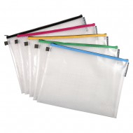 Mapa protectie, inchidere fermoar, A3, transparent Mapa protectie, inchidere fermoar, A3, transparent