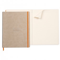 Notebook  A4+ Rhodiarama, 80 file, ivory dictando, bej Notebook  A4+ Rhodiarama, 80 file, ivory dictando, bej