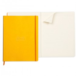 Notebook  A4+ Rhodiarama, 80 file, ivory dictando, galben Notebook  A4+ Rhodiarama, 80 file, ivory dictando, galben