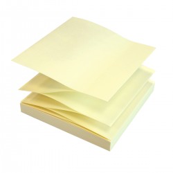Notite adezive InFO Z-notes, 75x75 mm, galben pastel, 100 file/set Notite adezive InFO Z-notes, 75x75 mm, galben pastel, 100 file/set