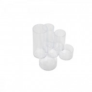 Suport instrumente de scris Maul, 6 compartimente, transparent Suport instrumente de scris Maul, 6 compartimente, transparent