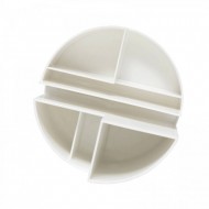 Suport pentru accesorii birou Maul, 6 compartimente, plastic reciclat, alb Suport pentru accesorii birou Maul, 6 compartimente, plastic reciclat, alb