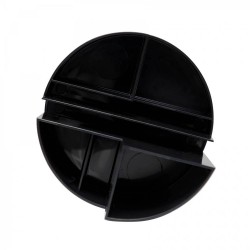 Suport pentru accesorii birou Maul, 6 compartimente, plastic reciclat, negru Suport pentru accesorii birou Maul, 6 compartimente, plastic reciclat, negru