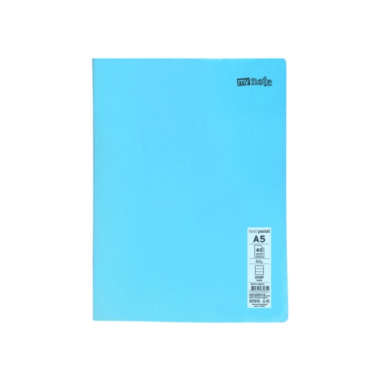 Caiet capsat Mynote, format A5, 40 file offset 60 g/mp, liniatura dictando, coperta PP pastel, mix de 8 culori Caiet capsat Mynote, format A5, 40 file offset 60 g/mp, liniatura dictando, coperta PP pastel, mix de 8 culori