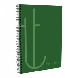 Caiet cu spira, Trendy Green, A4, matematica, 80 file Caiet cu spira, Trendy Green, A4, matematica, 80 file