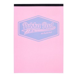Caiet Pukka Pad Pastel, A4, 160 pagini, dictando, roz Caiet Pukka Pad Pastel, A4, 160 pagini, dictando, roz