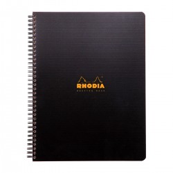 MeetingBook cu spira A4+ Rhodiactive, 80 file, negru MeetingBook cu spira A4+ Rhodiactive, 80 file, negru