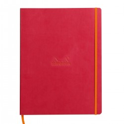 Notebook  A4+ Rhodiarama, 80 file, ivory dictando, roze Notebook  A4+ Rhodiarama, 80 file, ivory dictando, roze