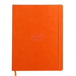 Notebook  A4+ Rhodiarama, 80 file, ivory dictando, tangerine Notebook  A4+ Rhodiarama, 80 file, ivory dictando, tangerine