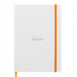 Notebook A5 Rhodiarama, 80 file, ivory, dictando, alb Notebook A5 Rhodiarama, 80 file, ivory, dictando, alb
