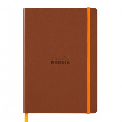 Notebook A5 Rhodiarama, 80 file, ivory, dictando, cupru Notebook A5 Rhodiarama, 80 file, ivory, dictando, cupru