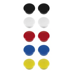 Set 10 magneti Westcott, d15 mm, diverse culori, sustin 3/4 coli, 80g Set 10 magneti Westcott, d15 mm, diverse culori, sustin 3/4 coli, 80g