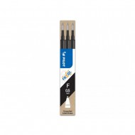 Rezerva roller cu gel Pilot Frixion Ball, 0.5 mm, negru, 3 bucati/set