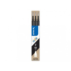 Rezerva roller cu gel Pilot Frixion Ball, 0.5 mm, negru, 3 bucati/set Rezerva roller cu gel Pilot Frixion Ball, 0.5 mm, negru, 3 bucati/set