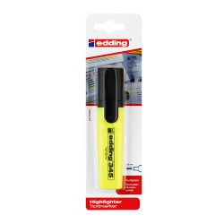 Textmarker Edding 345, varf retezat, 2-5 mm, galben, blister Textmarker Edding 345, varf retezat, 2-5 mm, galben, blister