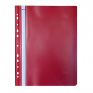 Dosar cu multiperforatii Noki, orange peel, rosu, 25 bucati/set Dosar cu multiperforatii Noki, orange peel, rosu, 25 bucati/set