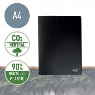 Mapa de prezentare Leitz Recycle, PP reciclat, A4, 20 de folii, negru Mapa de prezentare Leitz Recycle, PP reciclat, A4, 20 de folii, negru