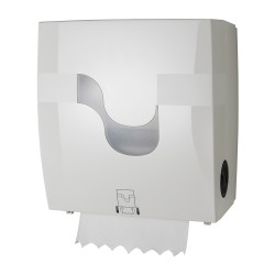 Dispenser Celtex, Megamini New Formatic, pentru prosoape in rola, manual, autocut, alb Dispenser Celtex, Megamini New Formatic, pentru prosoape in rola, manual, autocut, alb