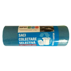 Saci menajeri, Horeca, 120 litri, albastru, 10 bucati/rola Saci menajeri, Horeca, 120 litri, albastru, 10 bucati/rola