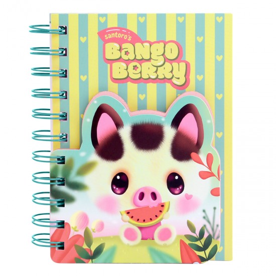 Notes A6 cu spira Bangoberry Piggy Porcusorul, 280 pagini Notes A6 cu spira Bangoberry Piggy Porcusorul, 280 pagini