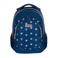 Ghiozdan scolar Astra Head, 3 compartimente, design Inimi Ghiozdan scolar Astra Head, 3 compartimente, design Inimi