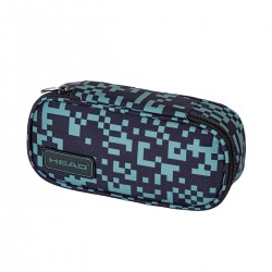 Penar Astra Head AC6, 1 compartiment, verde cu negru   Penar Astra Head AC6, 1 compartiment, verde cu negru