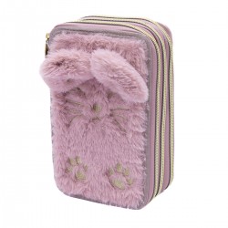 Penar echipat pufos Astra AC31, 3 compartimente, pisica   Penar echipat pufos Astra AC31, 3 compartimente, pisica