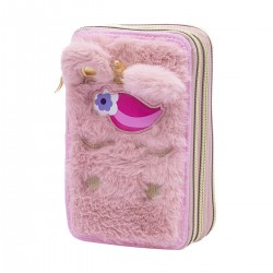 Penar echipat pufos Astra AC31, 3 compartimente, unicorn   Penar echipat pufos Astra AC31, 3 compartimente, unicorn