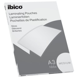 Folie de laminat, Ibico, A3, 100 microni, 100 bucati/set Folie de laminat, Ibico, A3, 100 microni, 100 bucati/set