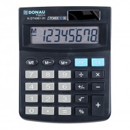 Calculator de birou Donau Tech, 130 x 104 x 19 mm, 8 digiti, negru Calculator de birou Donau Tech, 130 x 104 x 19 mm, 8 digiti, negru