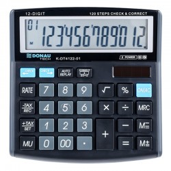 Calculator de birou Donau Tech, 136 x 134 x 28 mm, 12 digiti, negru Calculator de birou Donau Tech, 136 x 134 x 28 mm, 12 digiti, negru