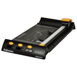 Trimmer Fellowes Neutron A4 cu pat de taiere, suport integrat anti-alunecare Trimmer Fellowes Neutron A4 cu pat de taiere, suport integrat anti-alunecare