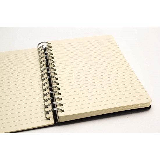 Agenda cu spirala Pukka Pads Soft Cover A5 matematica 200 pag, coperti groase cartonate PU