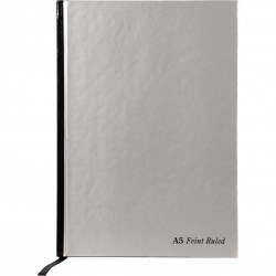 Agenda Pukka Pads Silver Casebound A5, dictando, 192 pag, coperta intarita Agenda Pukka Pads Silver Casebound A5, dictando, 192 pag, coperta intarita