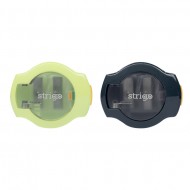 Ascutitoare Strigo, doua orificii, cu capac, 4 culori Ascutitoare Strigo, doua orificii, cu capac, 4 culori